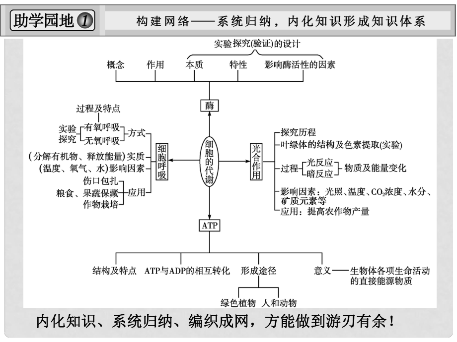 高考生物一輪復(fù)習(xí)資料 單元整合提升3課件 新人教版必修1_第1頁(yè)