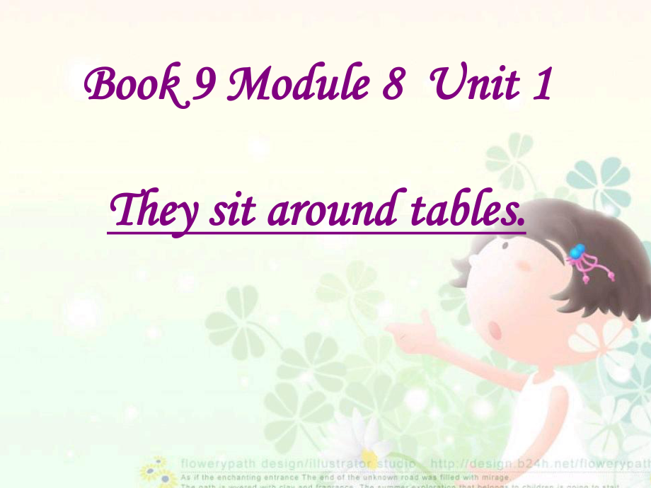 外研版小學(xué)英語外研版（一起）五上Module 8《Unit 1 Children often sit around tables》ppt課件2_第1頁