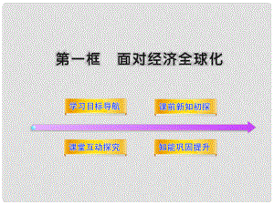 高三政治 4.11.1 面對(duì)經(jīng)濟(jì)全球化課件 新人教版必修1