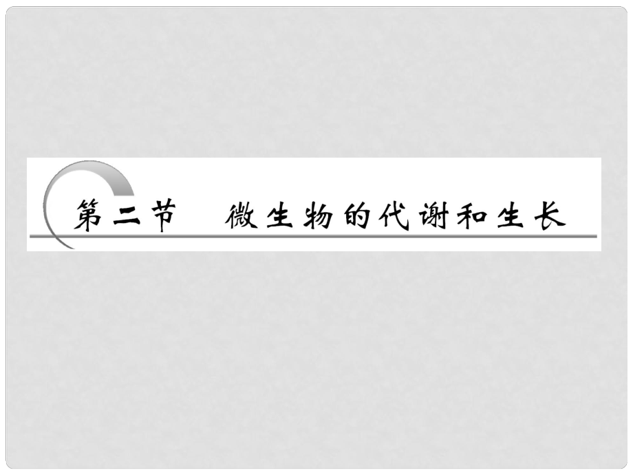 四川省成都市高考生物一輪復習 選修部分 第五章第二節(jié)微生物的代謝和生長課件_第1頁