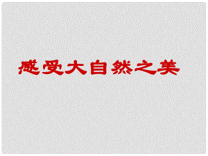 山東省聊城市初中美術(shù) 感受大自然之美課件 人教新課標(biāo)版