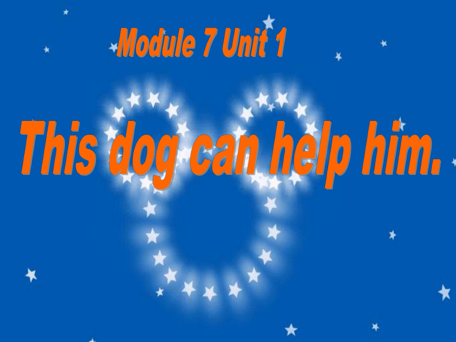 外研版小學英語外研版（一起）五上Module 7《Unit 1 This dog can help him》ppt課件3_第1頁