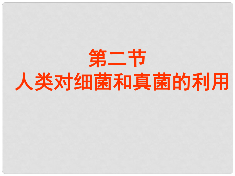 山東省聊城莘縣翰林中學(xué)八年級生物上冊 人類對細菌和真菌的利用課件 新人教版_第1頁