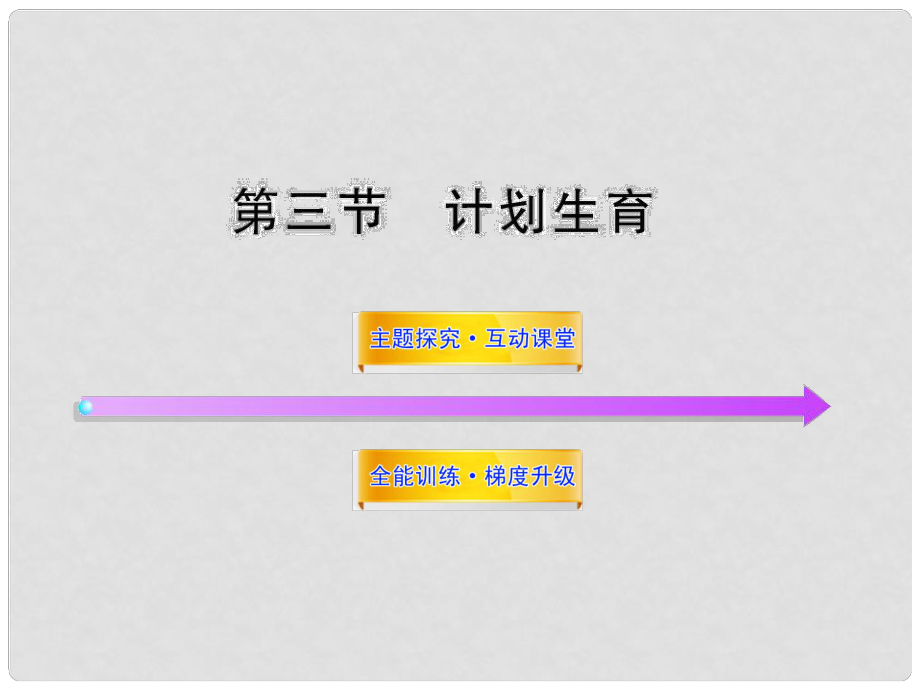 八年級生物上冊 第四單元 第三章 第三節(jié) 計(jì)劃生育課件 濟(jì)南版_第1頁