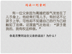 廣東省珠海九中七年級思想品德 走近法律課件 人教新課標版