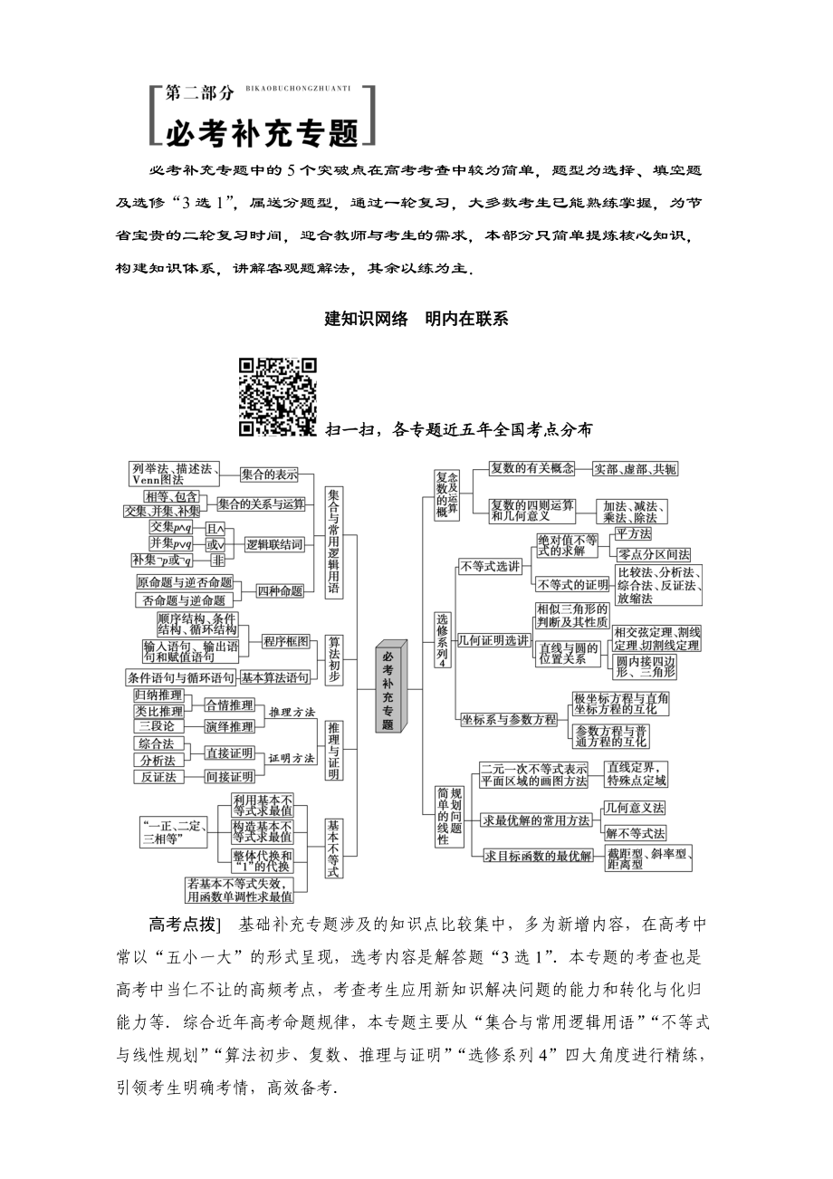 高三文科數(shù)學(xué) 通用版二輪復(fù)習(xí)教師用書：第2部分 技法篇：6招巧解客觀題省時、省力得高分 Word版含解析_第1頁