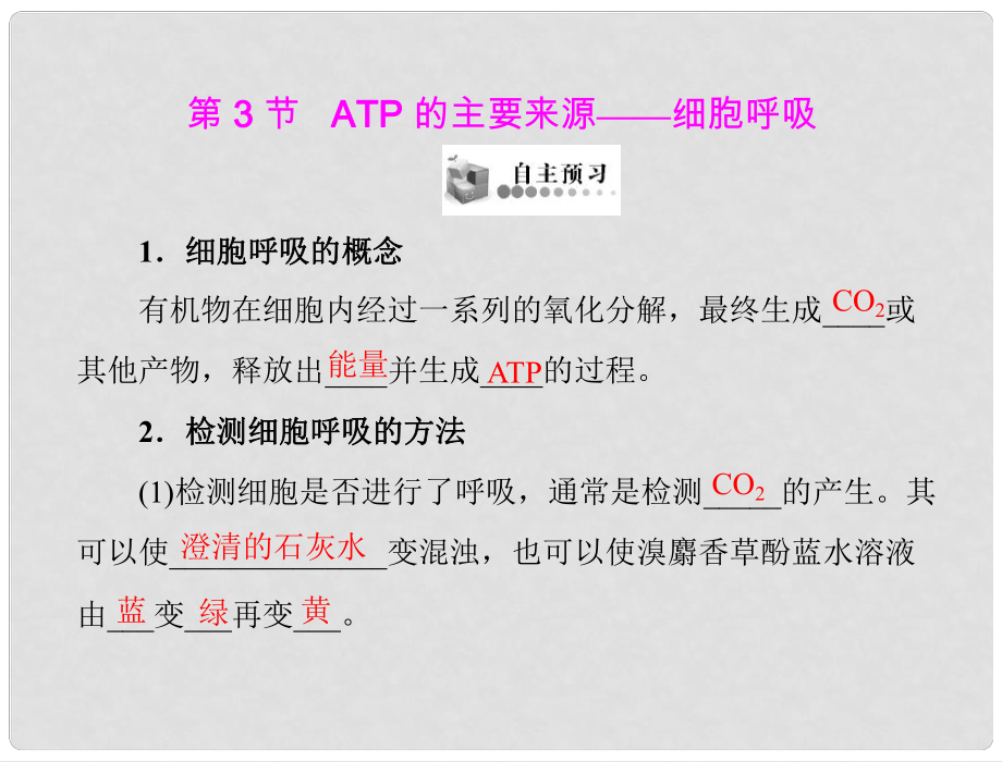 高中生物 第5章 第3節(jié) ATP的主要來(lái)源——細(xì)胞呼吸課件 新人教版必修1 新課標(biāo)_第1頁(yè)