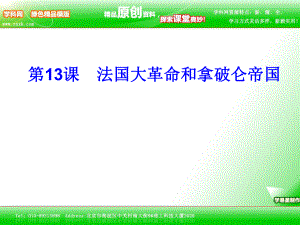 天津市津南區(qū)葛沽鎮(zhèn)九年級(jí)歷史上冊《第13課 法國大革命和拿破侖帝國》課件