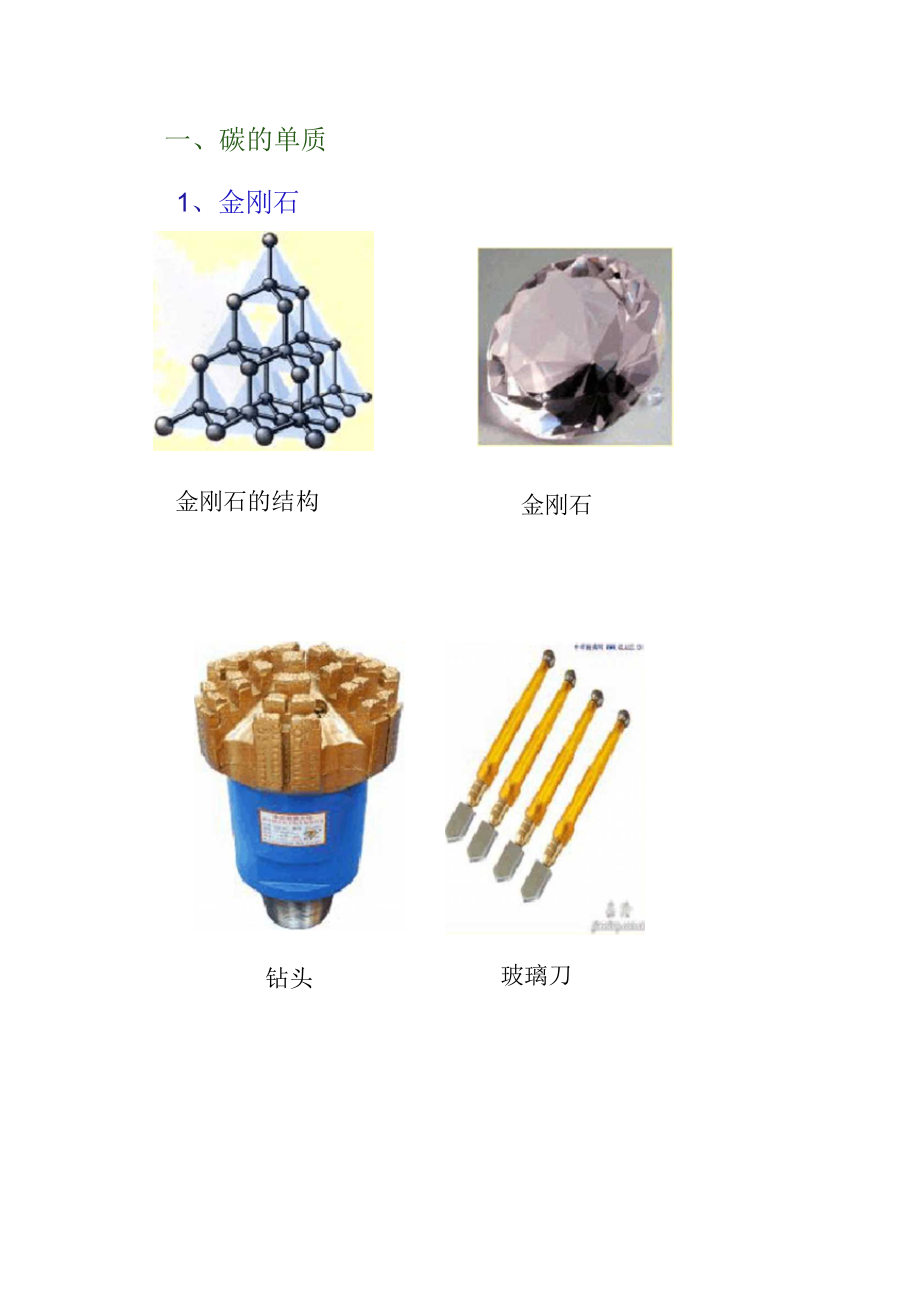 課題1金剛石,石墨和c60(二)_第1頁