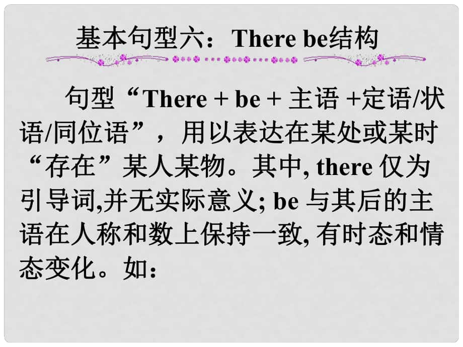 高考英語第一輪復(fù)習(xí)之寫作技能提升 基本句型六 There be結(jié)構(gòu)課件_第1頁