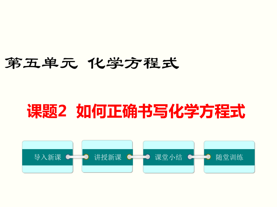 九年級化學(xué)課題2 如何正確書寫化學(xué)方程式ppt課件_第1頁