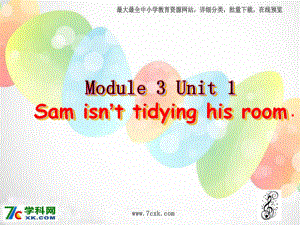 外研版（一起）二下Module 3《Unit 1 Sam isn’t tidying his room》ppt課件4