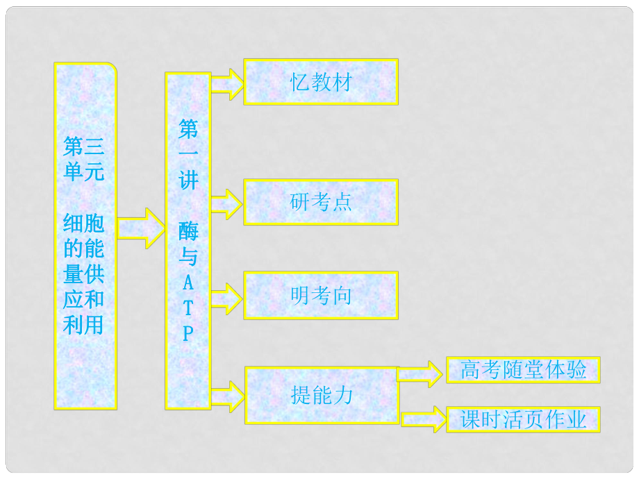 高中生物一輪復(fù)習(xí) 第三單元 第一講酶與ATP課件 新人教版必修1_第1頁(yè)