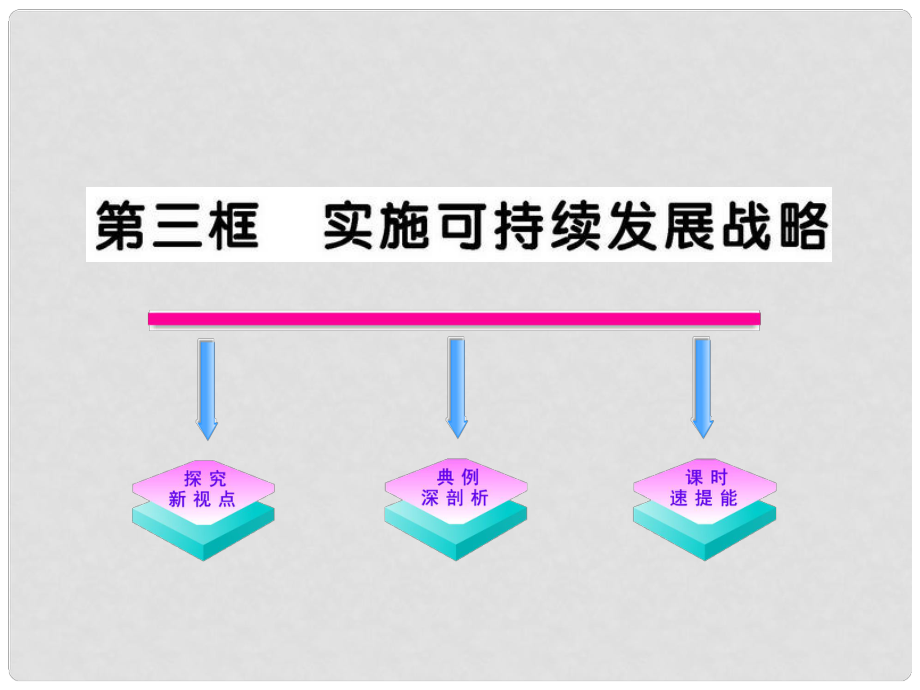 1112版九年級政治 243《實施可持續(xù)發(fā)展戰(zhàn)略》配套課件 人教實驗版_第1頁