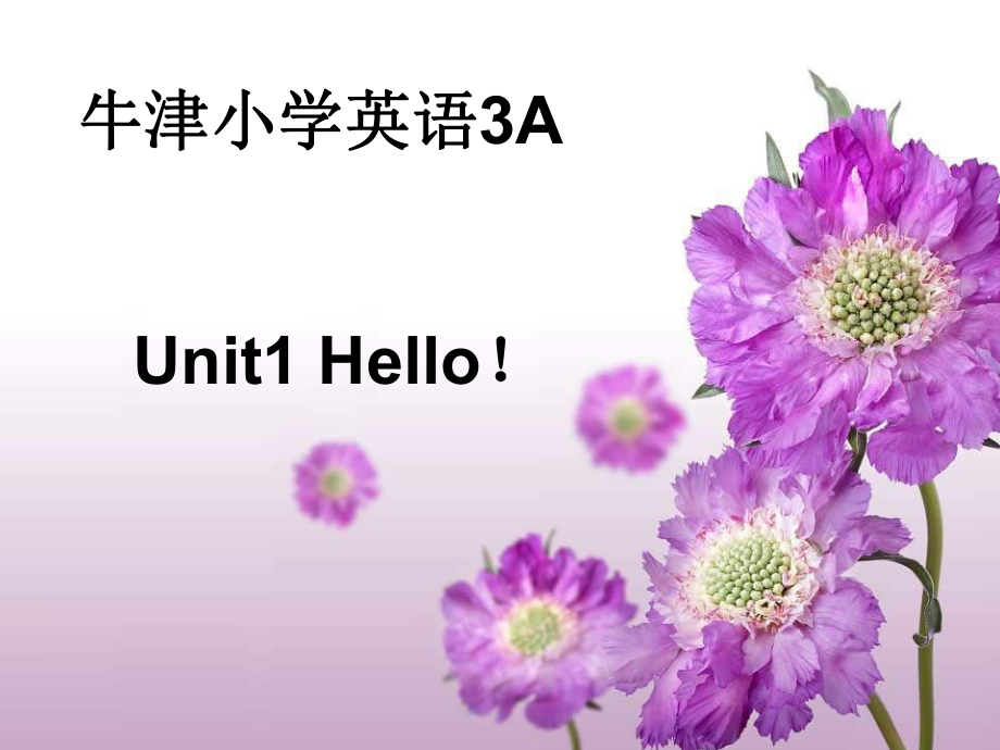 三年级英语上册 Unit 1(第一课时)课件 牛津版_第1页