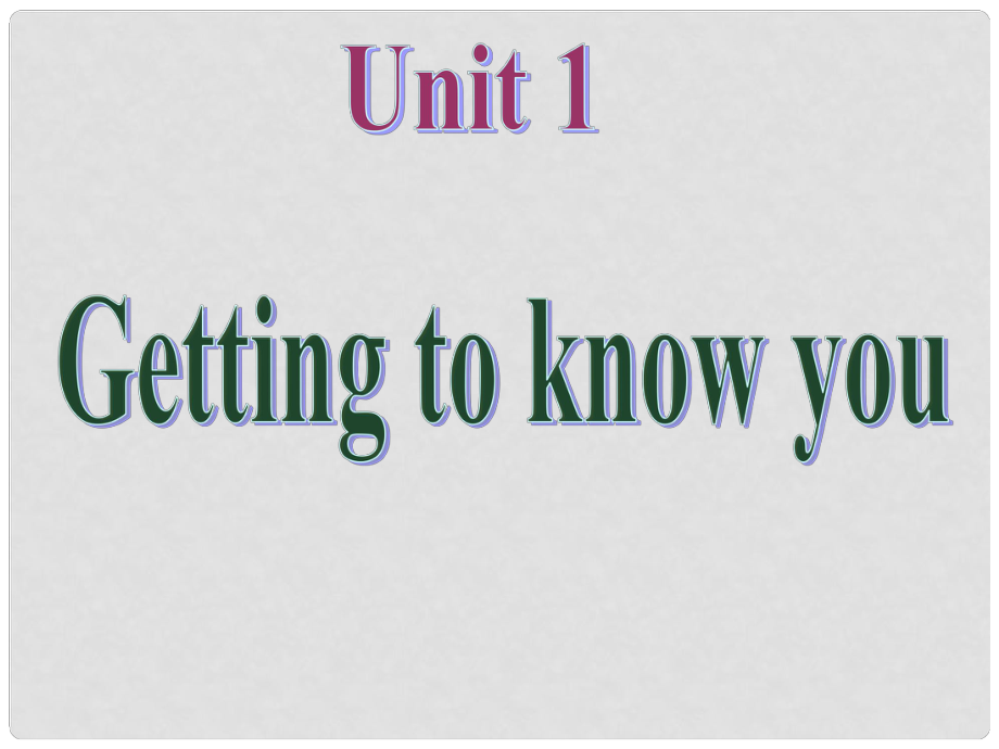 七年級英語上冊 unit 1 topic 1 nice to meet you topic1section c