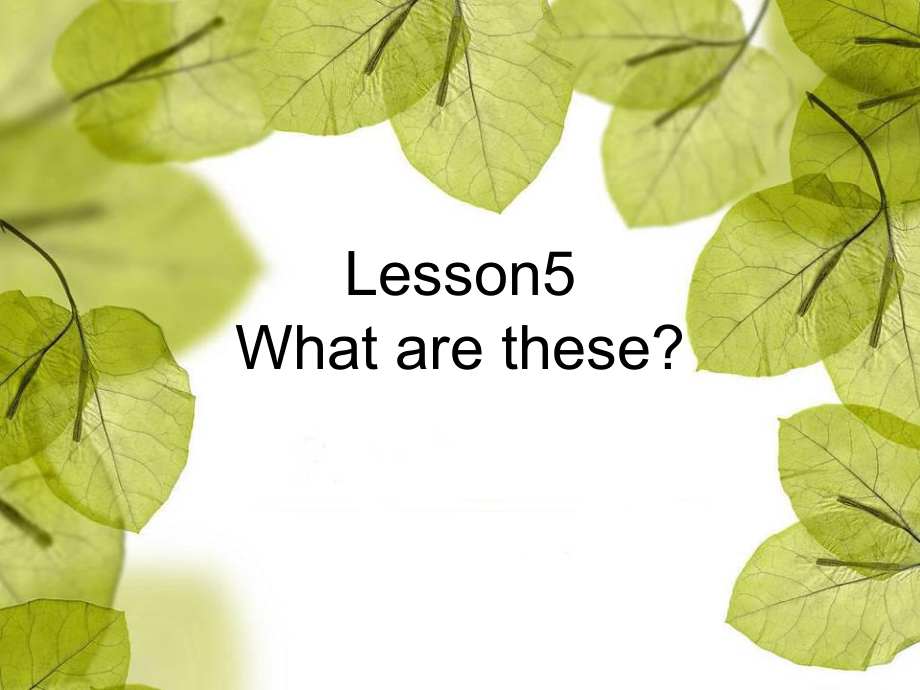 科普版英語(yǔ)四下Lesson 5What are these課件1_第1頁(yè)