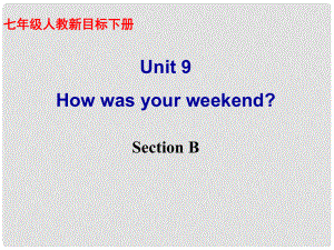 河南省鄭州市侯寨二中七年級英語下冊《Unit 9 How was your weekend？》課件三 人教新目標(biāo)版