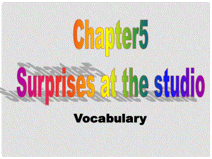 廣東省深圳市九年級英語全冊 Chapter 5 Surprises at the studio Vocabulary教學(xué)課件 牛津深圳版