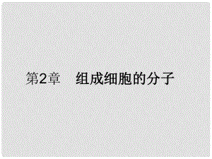 新高考第一輪總復(fù)習(xí) 第二課時(shí) 第1、5節(jié)細(xì)胞中的元素和化合物、細(xì)胞中的無(wú)機(jī)物課件 新人教版