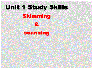 江蘇省宜興市屺亭中學九年級英語下冊 9B《Unit 1 Life in Mars》Study skills課件 牛津版