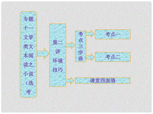 高三語(yǔ)文第二輪學(xué)習(xí) 專題十一 第二講《環(huán)境技巧》課件 新人教版