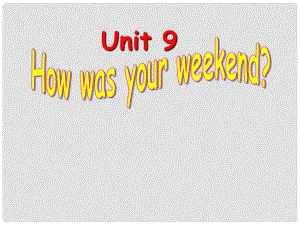 浙江省湖州市第四中學(xué)七年級英語《unit9 how was your weekend？》課件 人教新目標(biāo)版