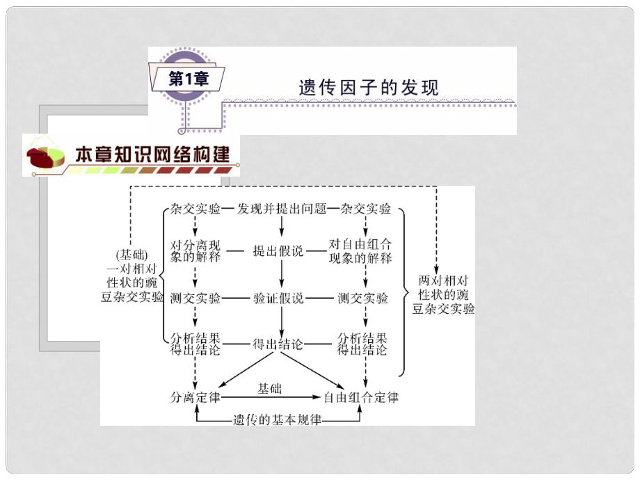 高考生物一輪復(fù)習（基礎(chǔ)知識整理+重難點聚集）第1章 遺傳因子的發(fā)現(xiàn)課件 新人教版必修2_第1頁