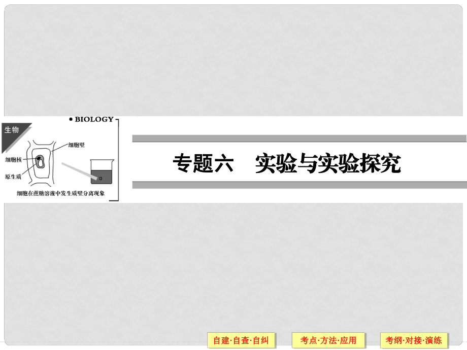 高考生物二輪專題突破 第14講 實驗與實驗探究課件_第1頁