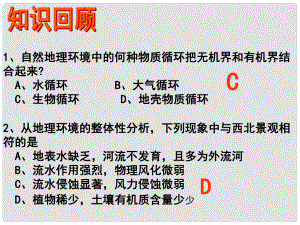 高中地理《第三章 第3節(jié) 自然地理環(huán)境的差異性》課件 湘教版必修1