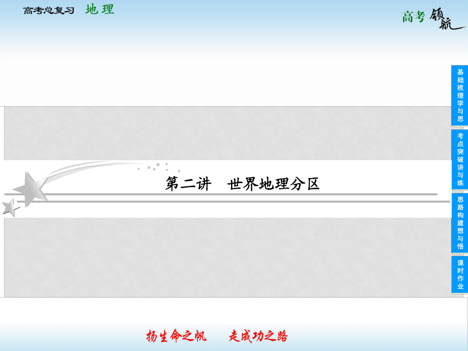 高考地理二轮复习 412 世界地理分区课件 中图版_第1页