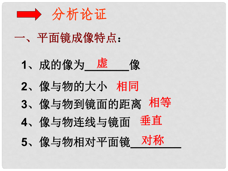 河南省安陽師范學院附屬中學八年級物理 平面鏡成像課件 人教新課標版_第1頁