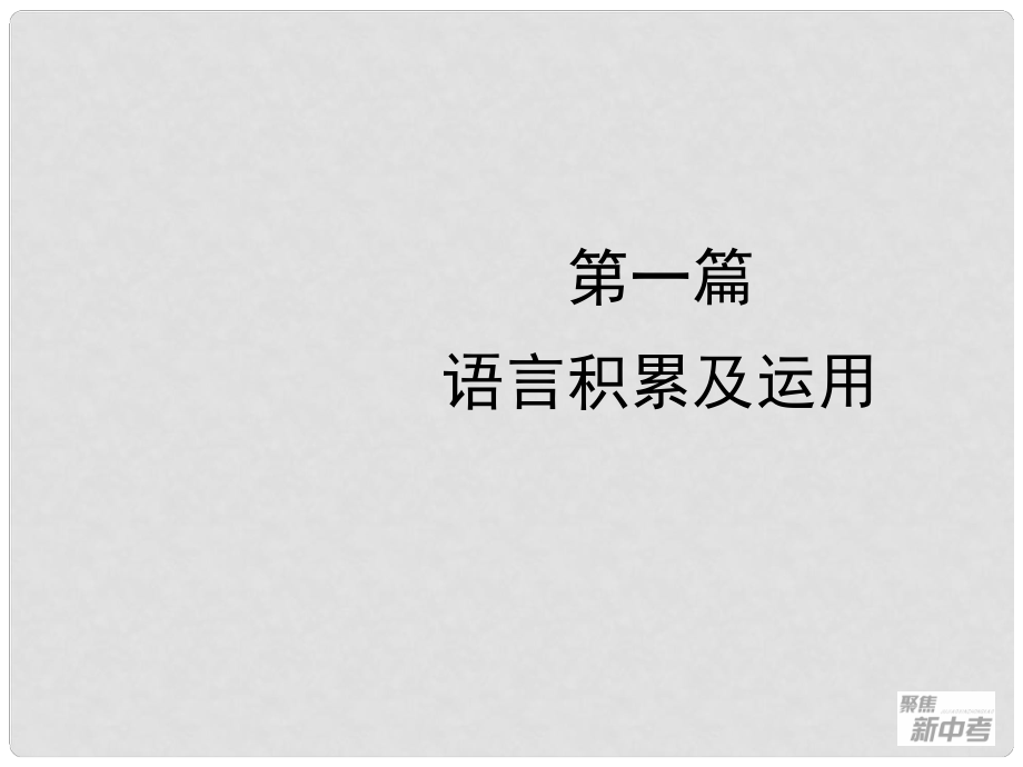 廣東省元善中學(xué)中考語文一輪復(fù)習(xí) 專題1 語音_第1頁