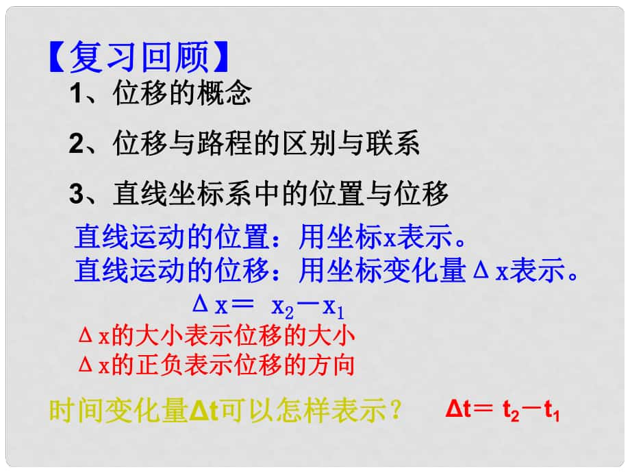 河南省沈丘縣全峰完中高中物理 運動快慢的描述 速度教學(xué)課件 新人教版必修1_第1頁