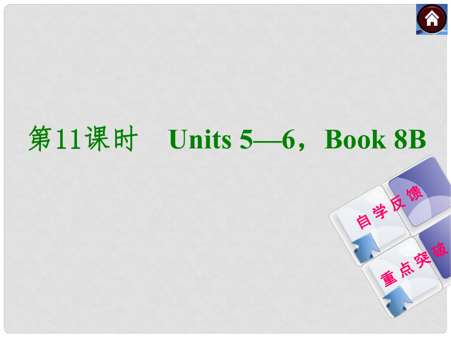 中考英語(yǔ)復(fù)習(xí)方案 第11課時(shí) Book 8B Units 56課件（自學(xué)反饋+重點(diǎn)突破）_第1頁(yè)