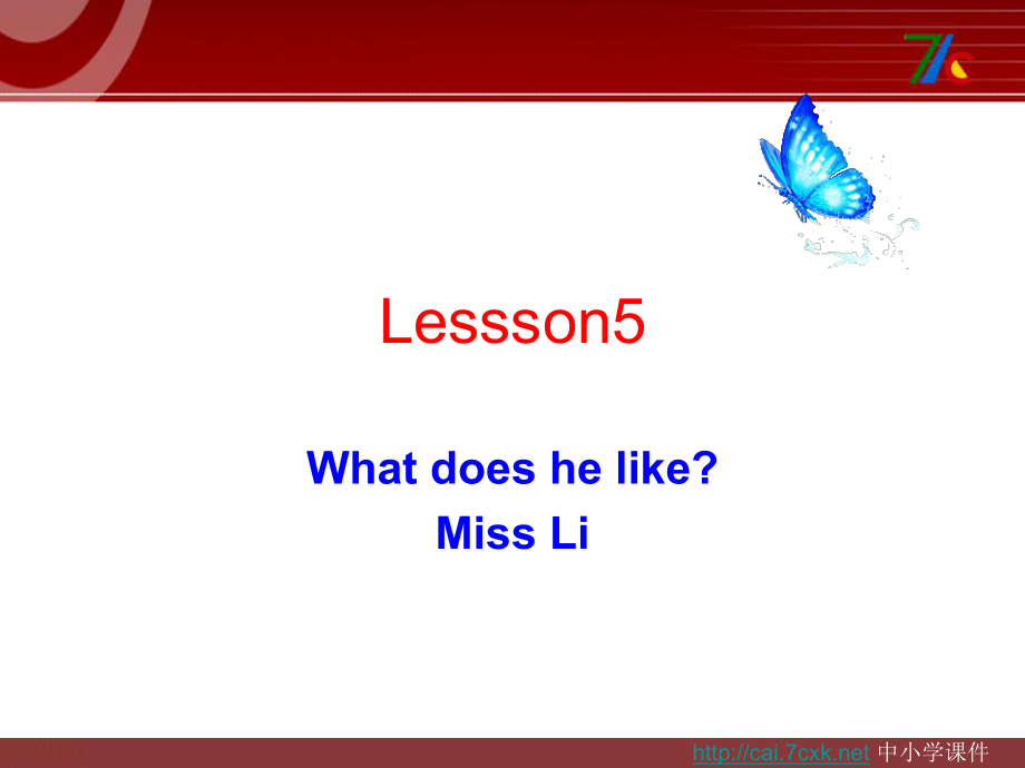 科普版英語五上Lesson 5What does he like課件3_第1頁