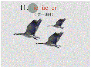 一年級語文上冊課件 ie üe er 浙教版