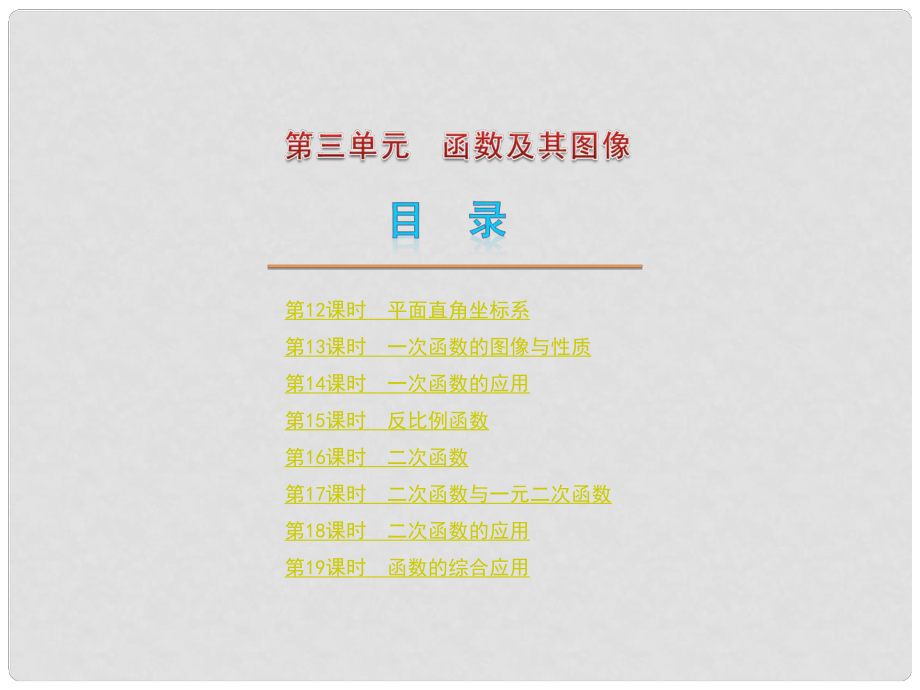 江苏省太仓市第二中学中考数学 函数及其图象复习课件_第1页