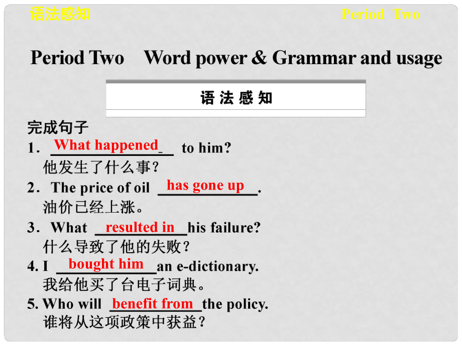 湖南省株洲四中高中英語《M7 Unit 1 Period Two》課件 譯林牛津版選修7_第1頁