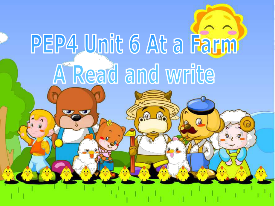 小學(xué)英語PEP人教版四年級下冊Unit6 At a farm A read and writeppt課件2_第1頁