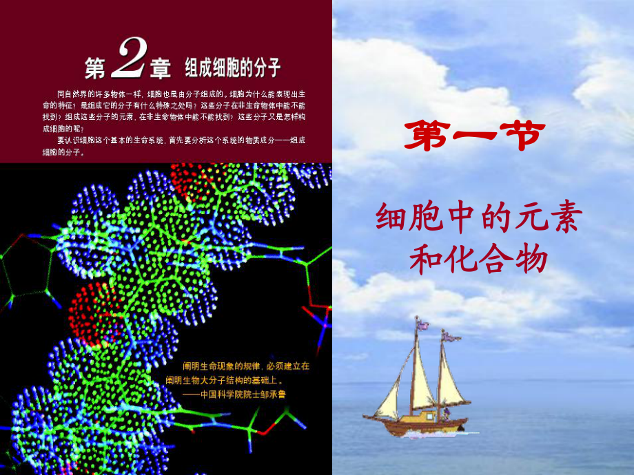 高中生物《第二章 第一節(jié) 細胞中的元素和化合物》課件5 新人教版必修1_第1頁