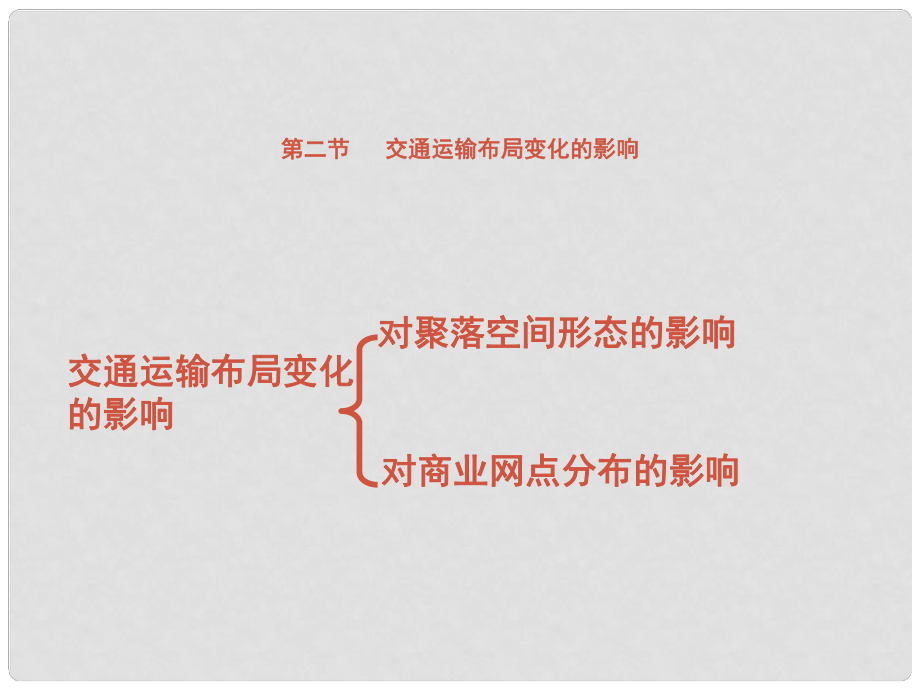 四川省大英縣育才中學(xué)高三地理 交通運(yùn)輸布局變化的影響復(fù)習(xí)課件 新人教版_第1頁