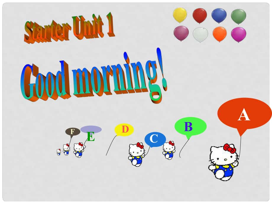 七年级英语上册《Starter Unit1 Good morning!》课件（2） （新版）人教新目标版_第1页