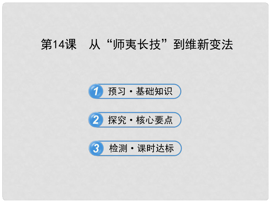 高中歷史 第14課 從“師夷長(zhǎng)技”到維新變法課件_第1頁