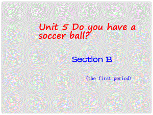 四川省自貢市富順縣板橋中學(xué)八年級英語上冊《Unit 5 Do you have a soccer ball》課件 人教新目標版