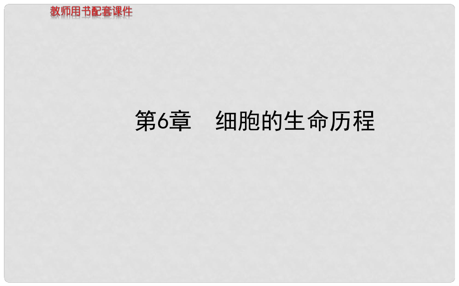 高三生物总复习 6.1细胞的增殖课件 新人教版必修1_第1页