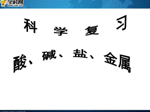 浙江省寧波市支點(diǎn)教育培訓(xùn)學(xué)校初中科學(xué)實(shí)驗(yàn)專(zhuān)題 酸堿鹽金屬課件