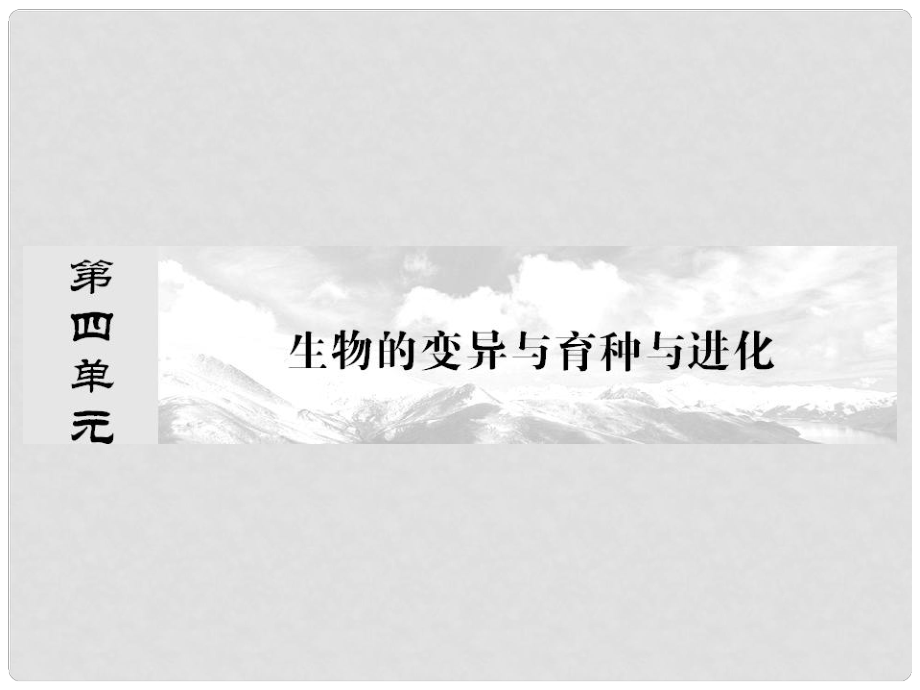 高考生物一輪復(fù)習(xí) 41 基因突變與基因重組課件 新人教版必修2_第1頁