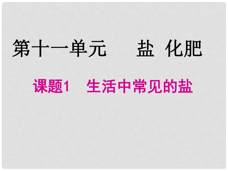 河北省高碑店市白芙蓉中學(xué)九年級化學(xué)下冊 第十一單元《常見的鹽》課件 新人教版_第1頁