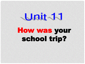 浙江省新昌縣西郊中學(xué)七年級英語下冊 Unit 11 How was your school trip課件 人教新目標版